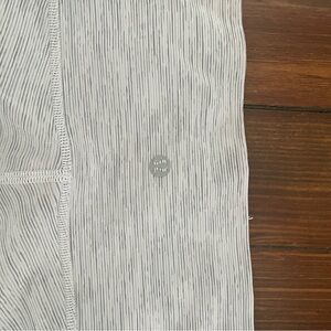 Lululemon Athletica Gray Striped Leggings